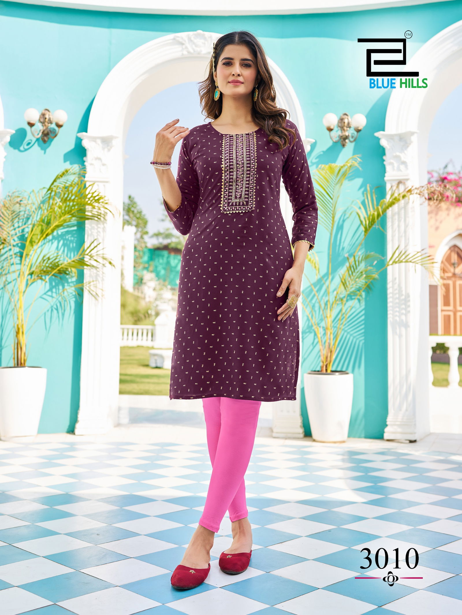 City Light Vol 3 By Blue Hills Rayon Foil Printed Plus Size Kurti Wholesale Price In Surat